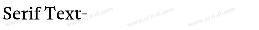 Serif Text字体转换